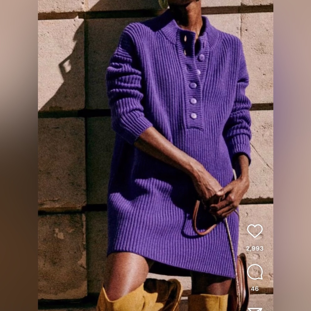 Sezane Sweater Dress